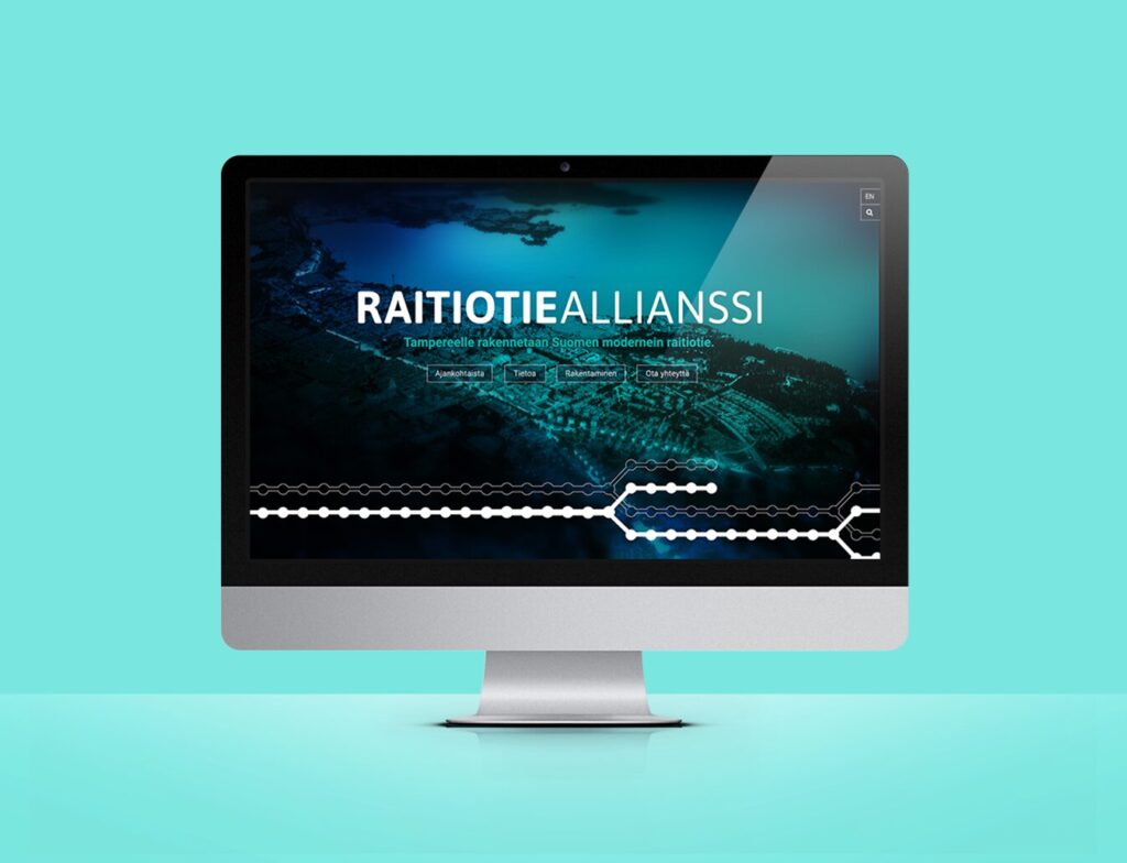 Tampereen raitiotiallianssin wordpress-verkkosivuston suunnittelu ja toteutus