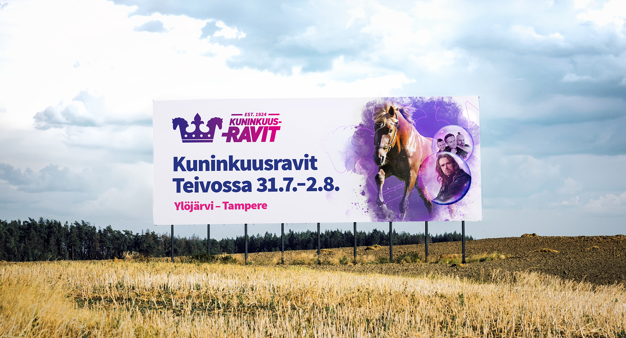 Kuninkuusravit tienvarsimainos