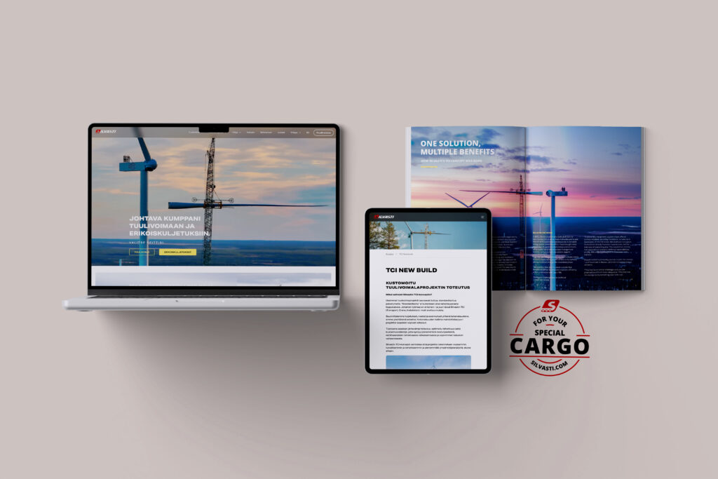 Wordpress verkkosivujen toteutus Kuljetusliike Ville Silvasti Oy:lle